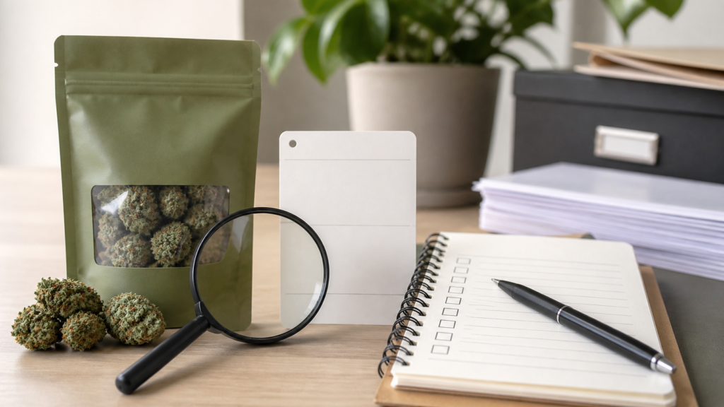 Unbranded cannabis product recall and batch checklist