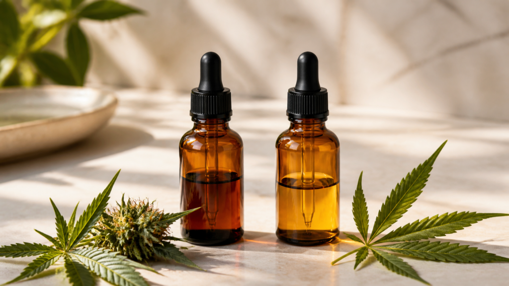 Unbranded CBD topical jar and ingredients checklist