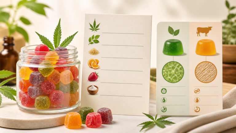CBD gummies pectin versus gelatin ingredient guide