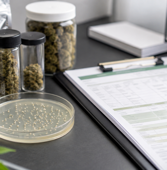 Cannabis COA microbiology test panel guide