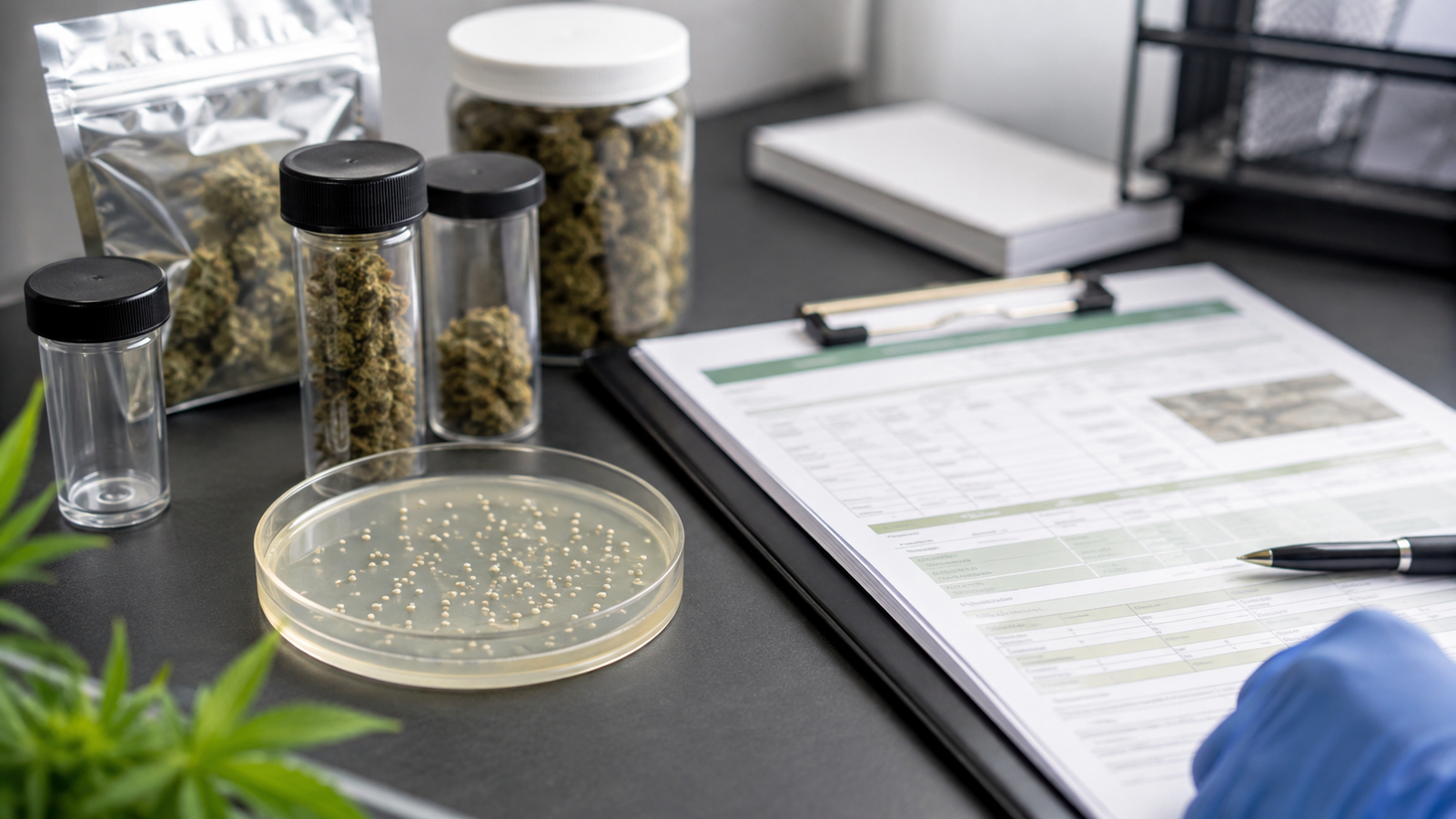 Cannabis COA microbiology test panel guide