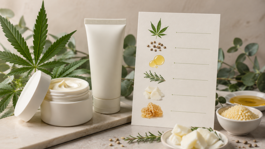 CBD topical label and ingredient guide