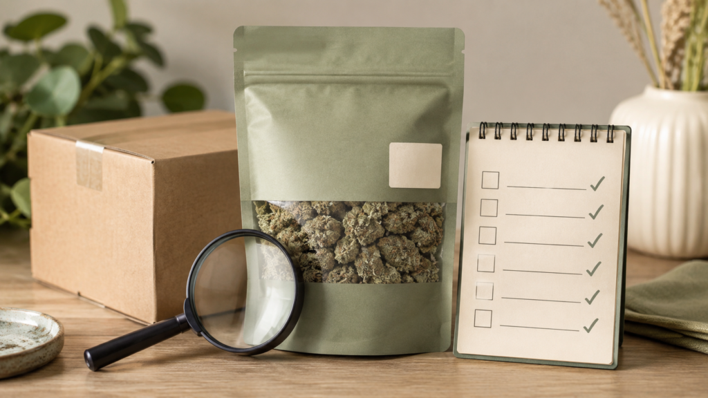 Hemp flower lot code and COA matching checklist