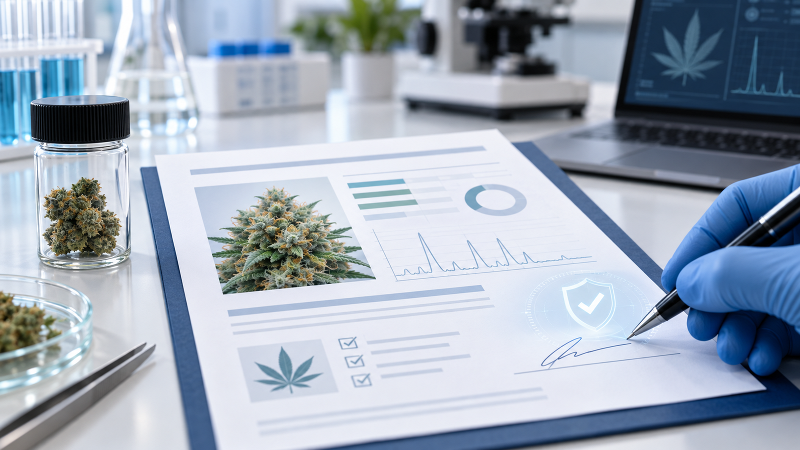 Cannabis COA report signature and verification guide