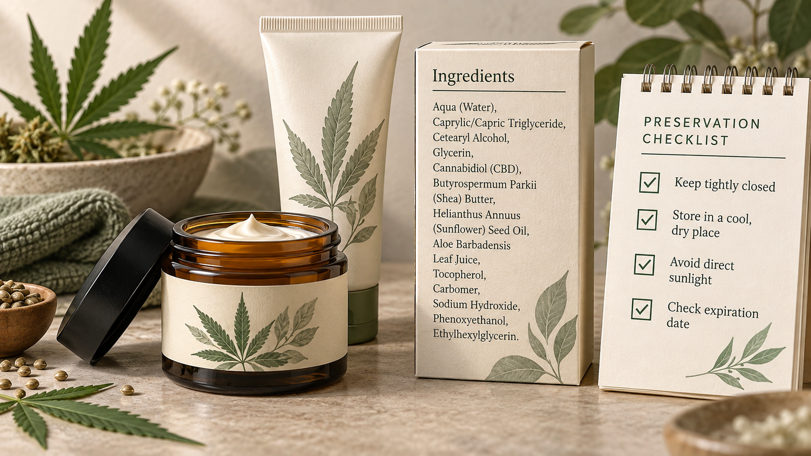 CBD topical preservatives and ingredient label guide