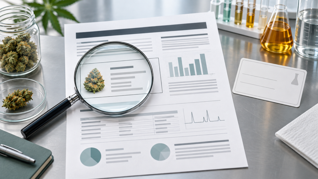 Cannabis COA sample matrix and product matching guide