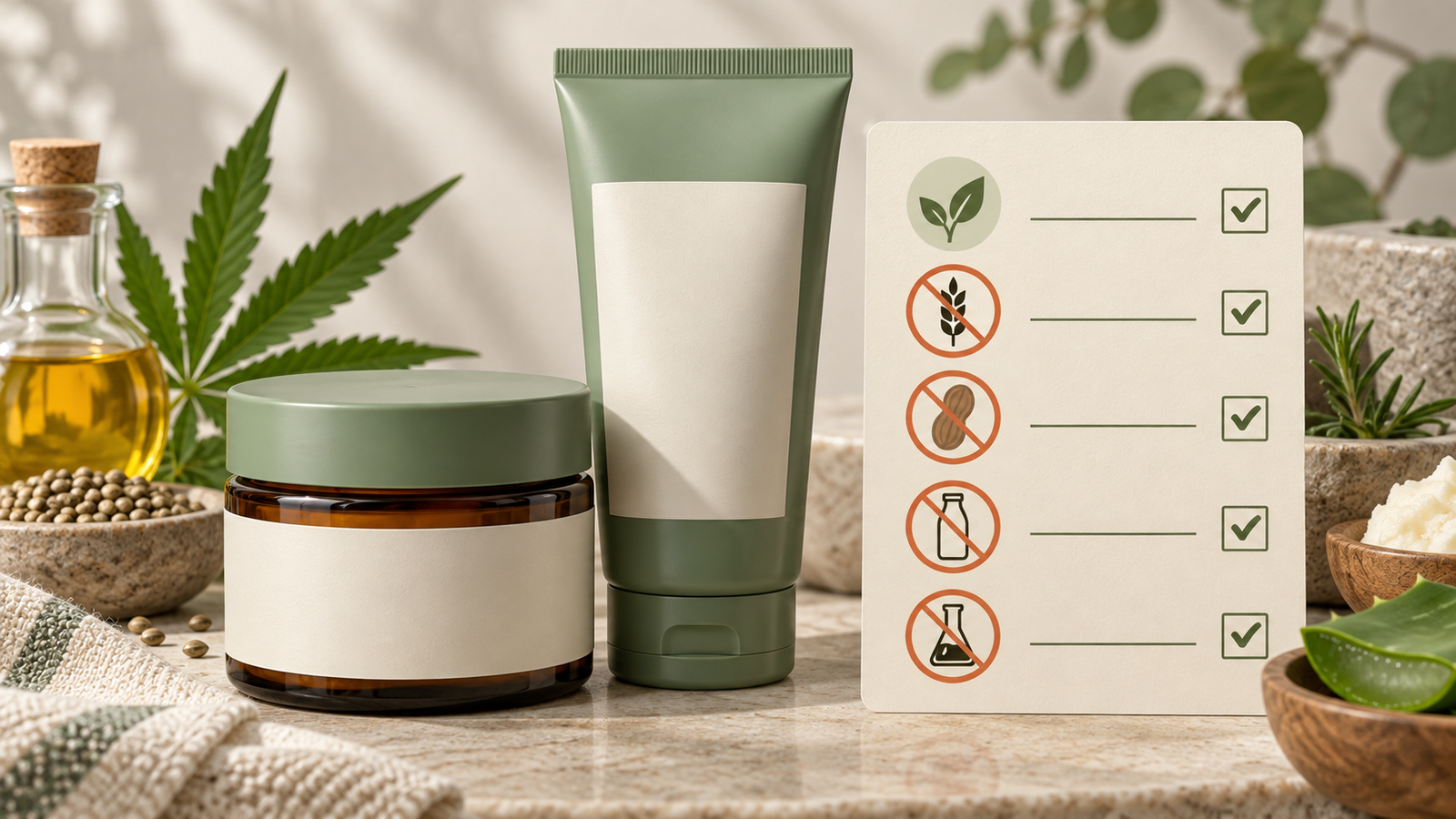 CBD topical allergen and ingredient label guide