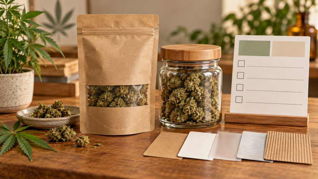 Hemp flower packaging materials and label guide
