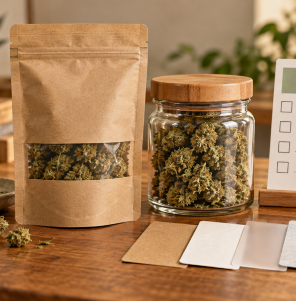 Hemp flower packaging materials and label guide